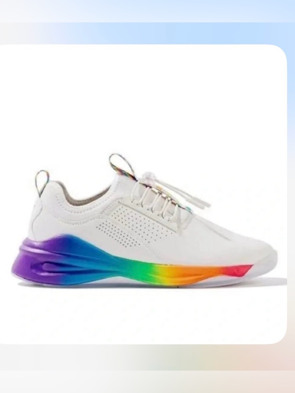 CLOVE Rainbow Soul Limited Edition Pride Sneakers White Unisex W-10 MSRP $160